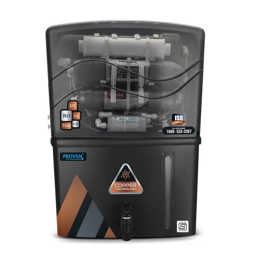 Premium Black RO RO water purifier on rent in Delhi NCR from ₹399 per month